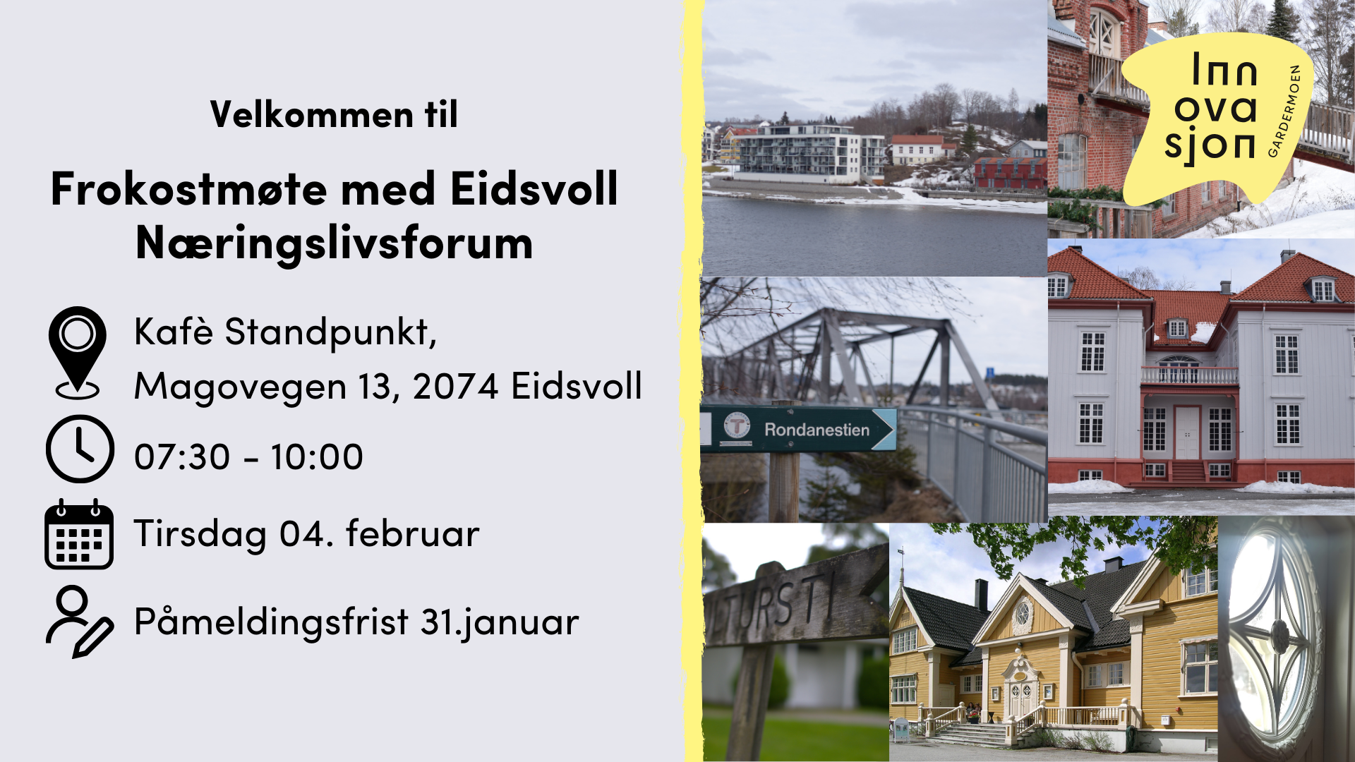 Frokostmøte med Eidsvoll Næringslivsforum